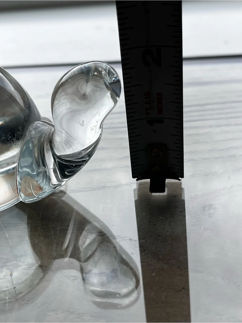 Clear Glass Turtle Decorative Paperweight - Home Accents